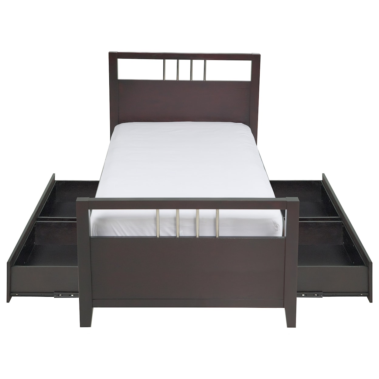 Modus International Nevis Twin Platform Bed with Storage