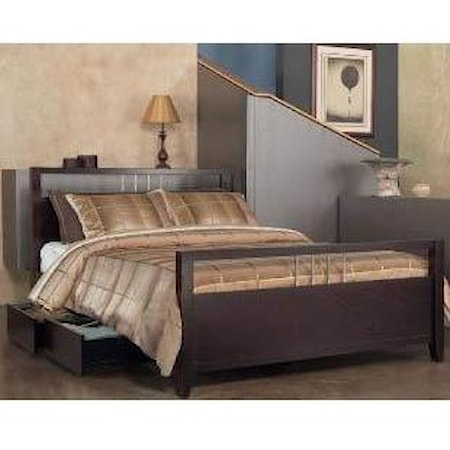 King Platform Bed with Storage