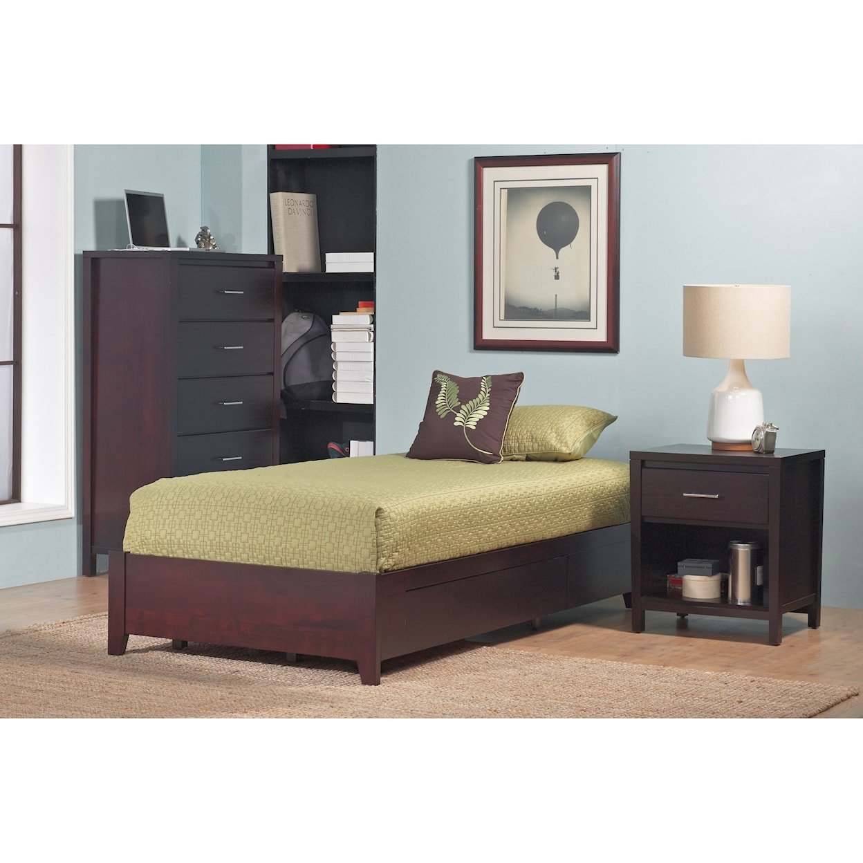 Modus International Nevis Twin Simple Platform Storage Bed