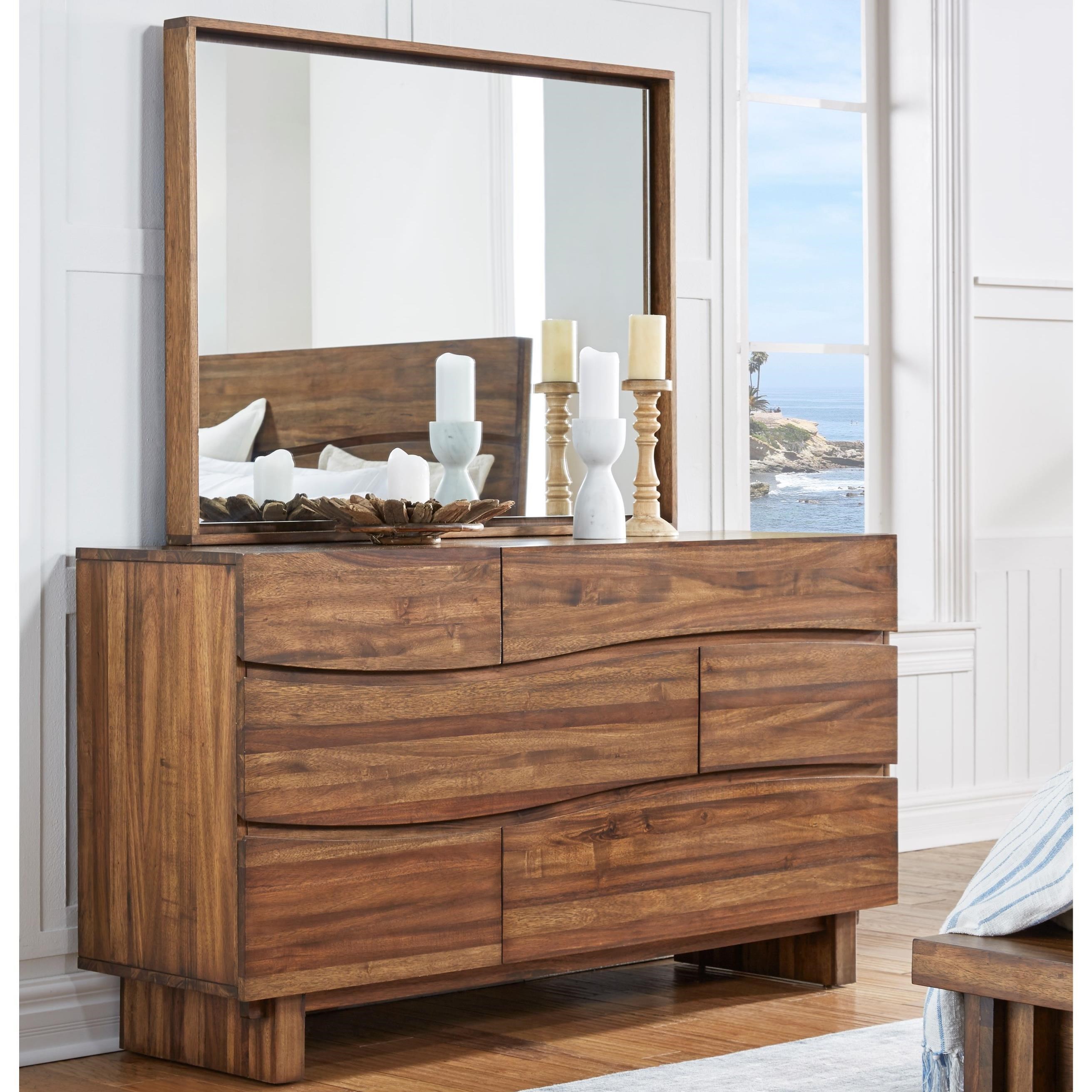 Modus Furniture Ocean Dresser and Mirror Set