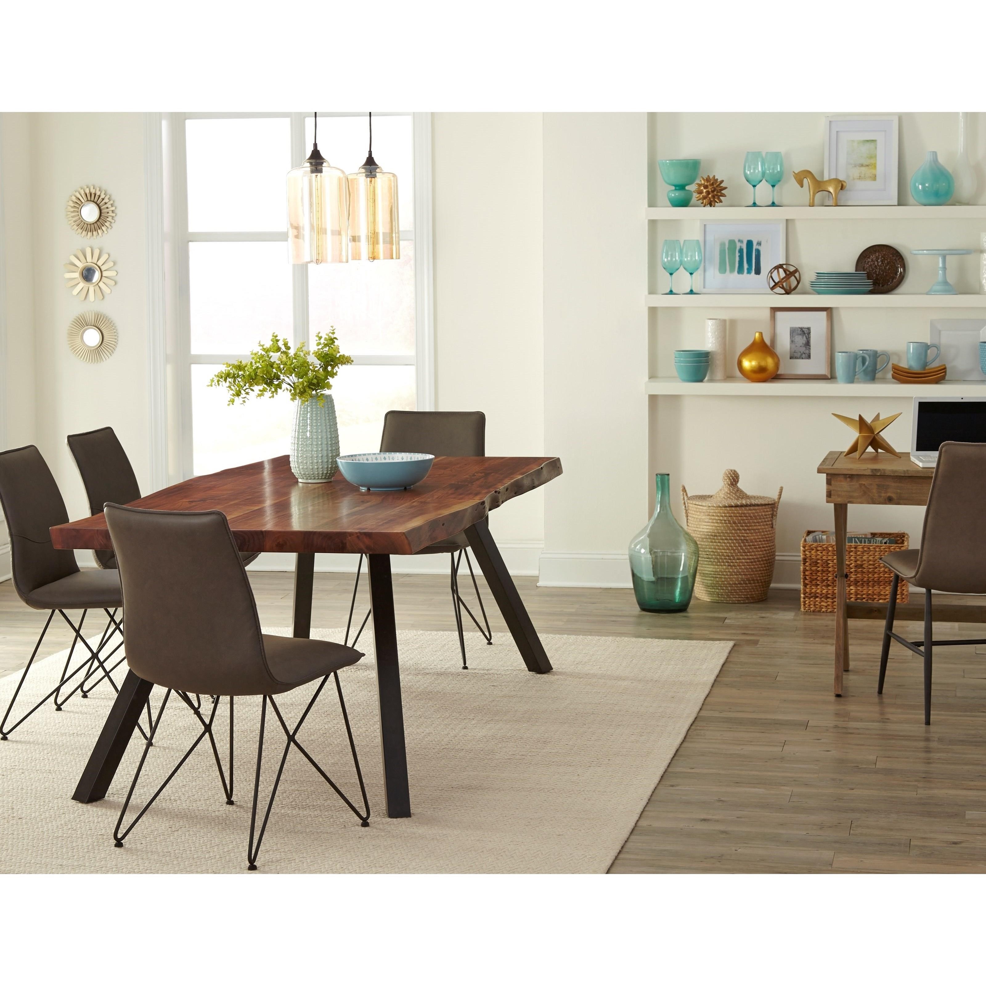 Modus Furniture Reese Rectangular Live Edge Dining Table