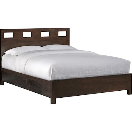 Queen Platform Storage Bed