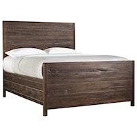Rustic Queen Low-Profile Bed