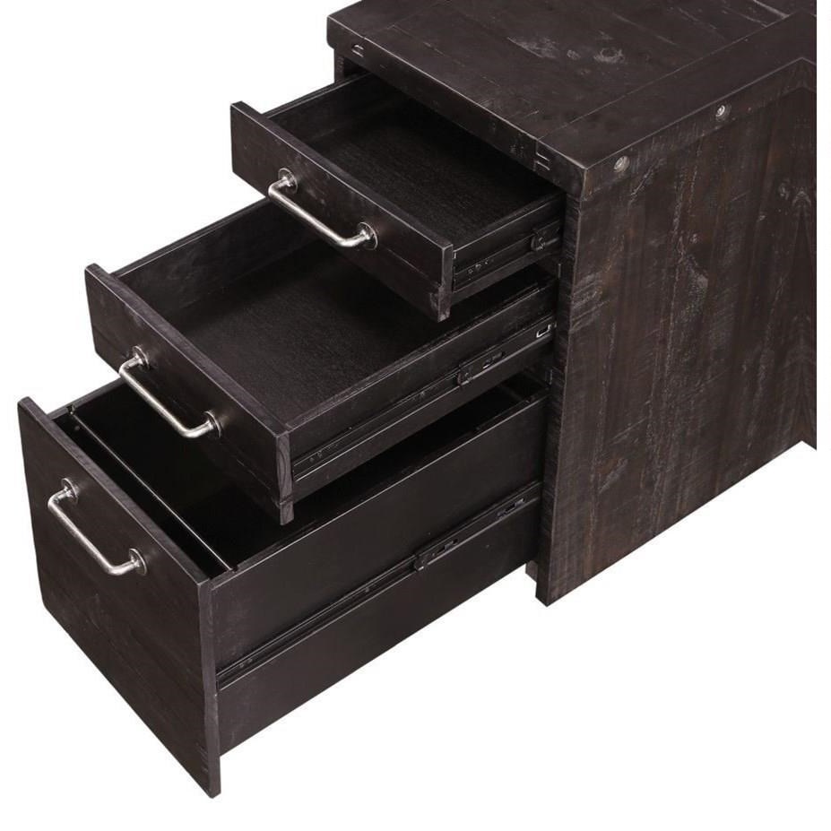 Modus Furniture Yosemite Solid Wood Rolling File Cabinet