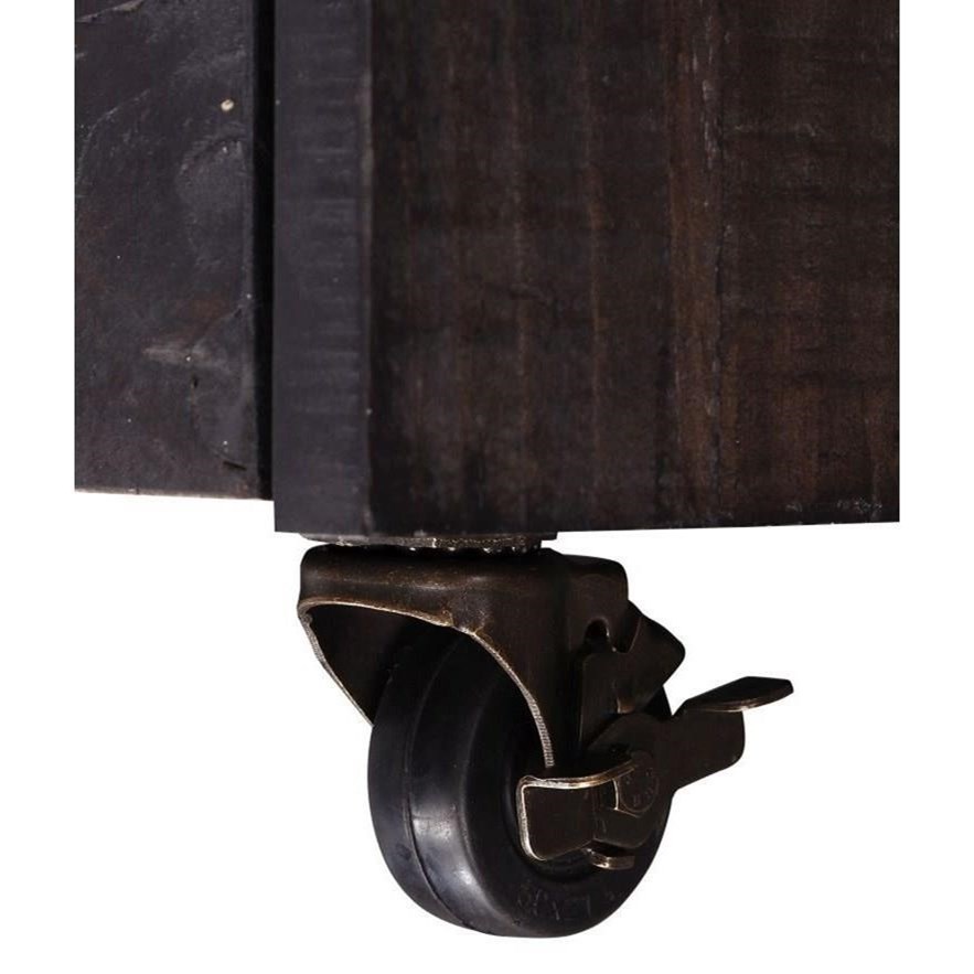 Modus Furniture Yosemite Solid Wood Rolling File Cabinet