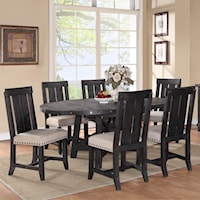 7-Piece Cafe Dining Table and Chair Set