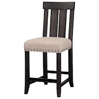 Solid Wood Kitchen Counter Stool in Cafe