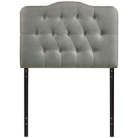 Twin Upholstered Fabric Headboard