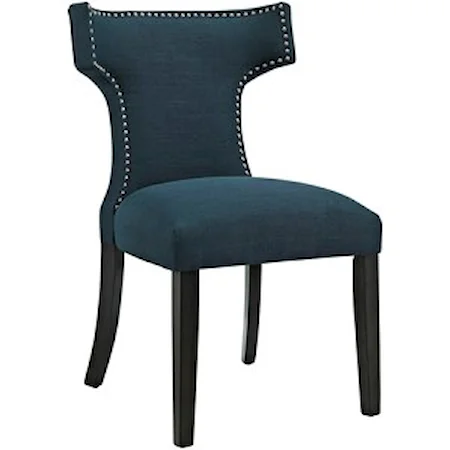 Fabric Dining Chair with Nailhead Trim
