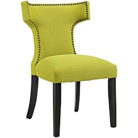 Fabric Dining Chair with Nailhead Trim
