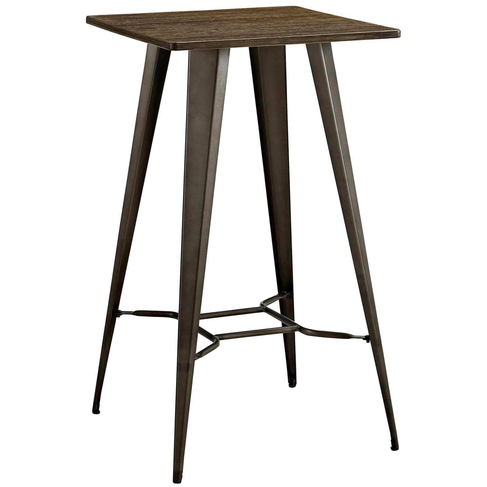 Modway Direct EEI2038BRN Industrial Square Bar Table Value City
