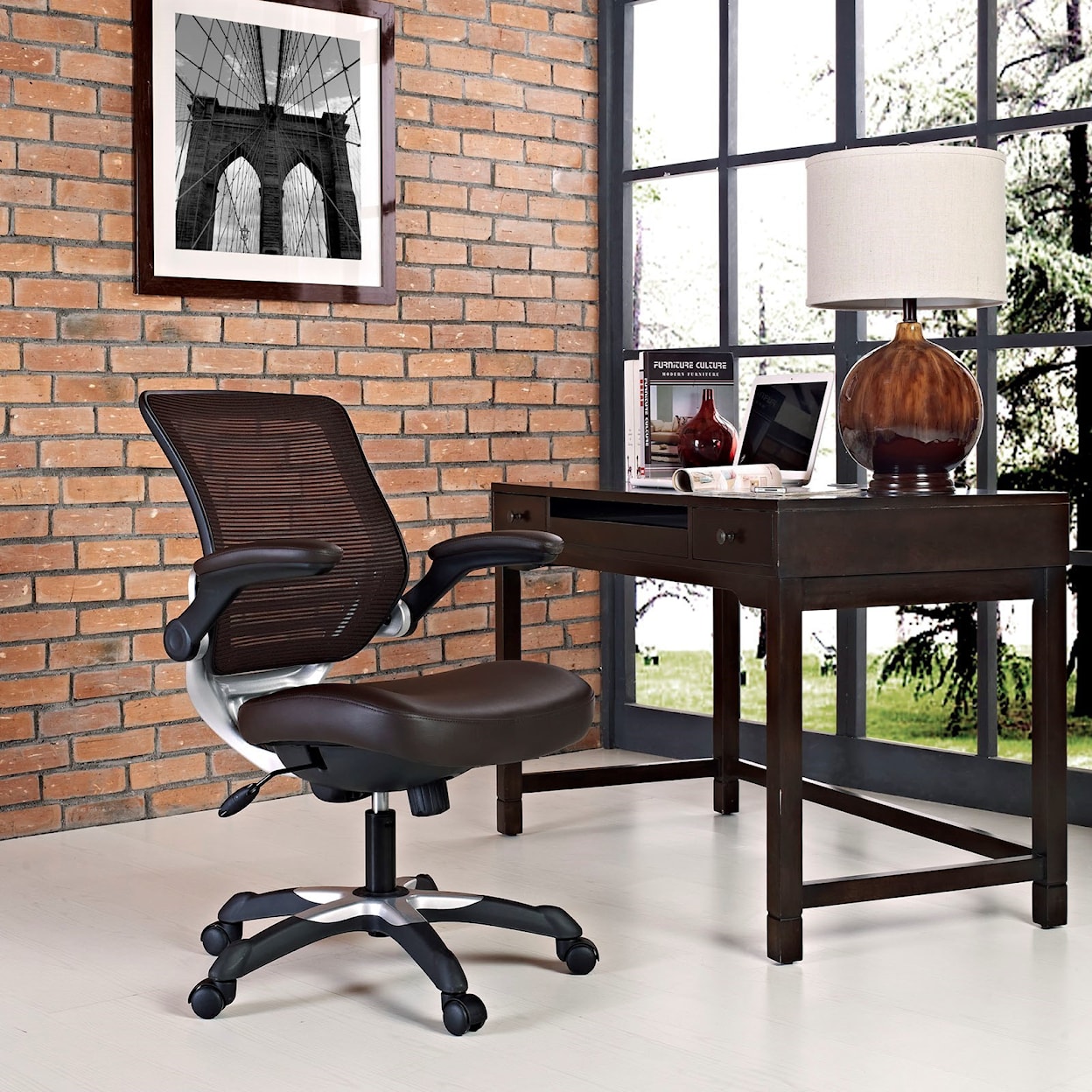 Modway Edge Vinyl Office Chair