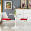 Modway Lippa White Round Dining Table