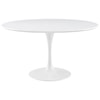 Modway Lippa White Round Dining Table