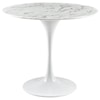 Modway Lippa White Round Dining Table