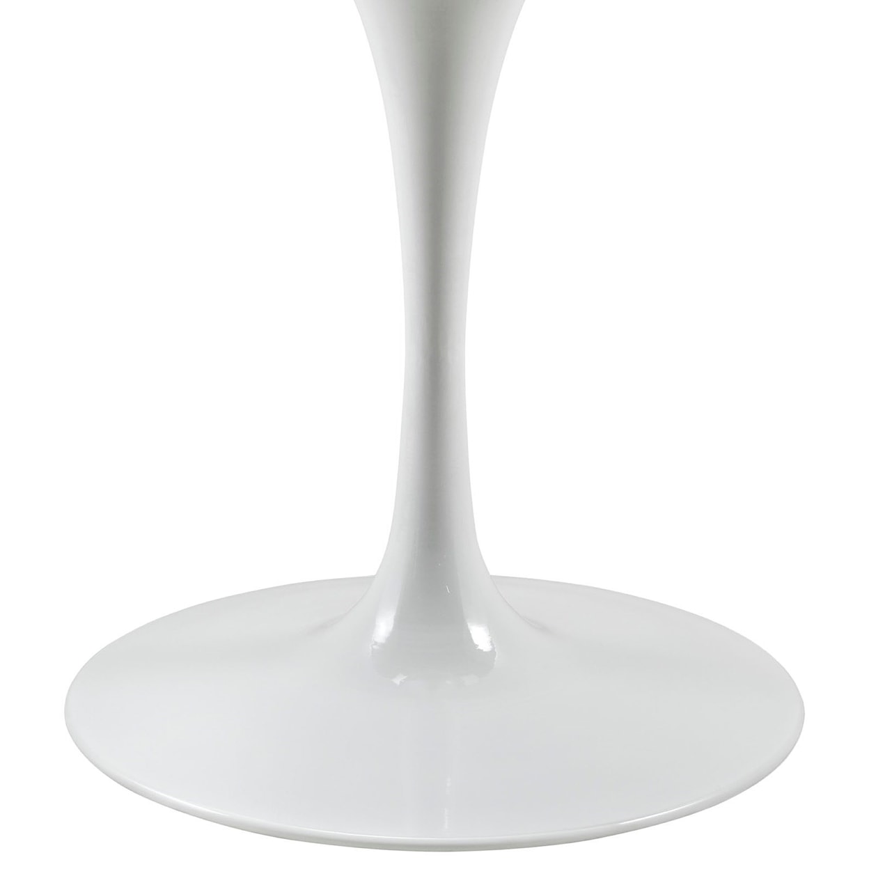 Modway Lippa White Round Dining Table