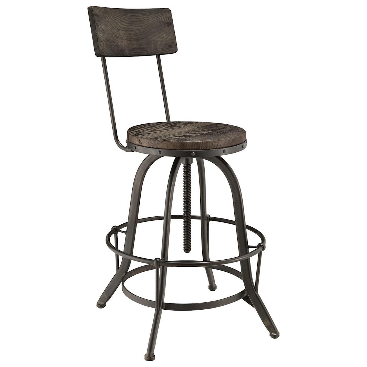 Modway Procure Wood Bar Stool