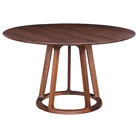 Round Dining Table  Walnut