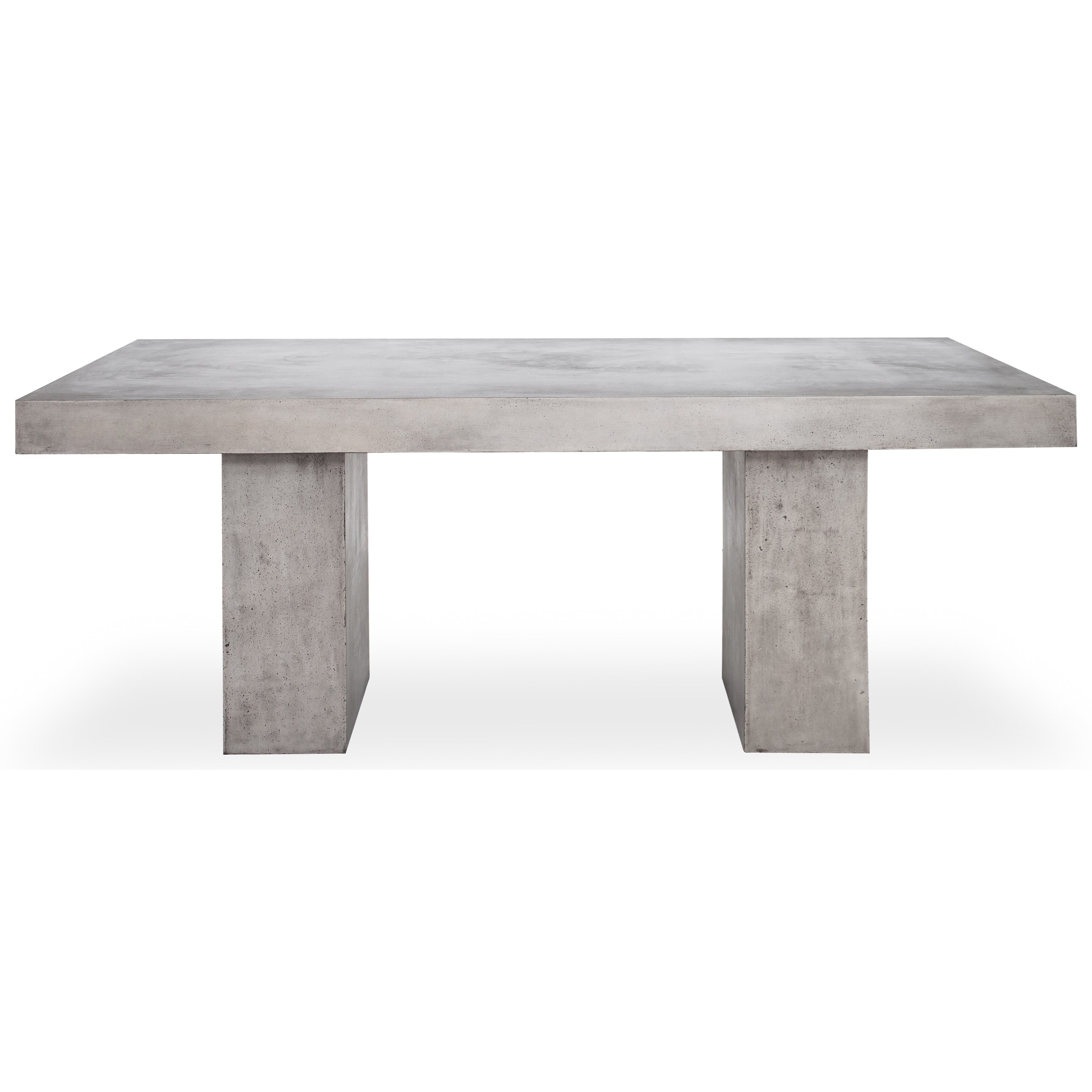 Cement outdoor outlet dining table