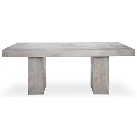 Natural Concrete Outdoor Dining Table