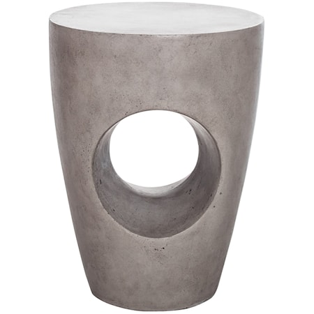 Natural Concrete Outdoor Stool