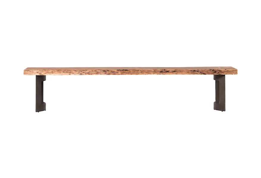 Bent Bench Smoked by Moe's Home Collection at Stoney Creek Furniture 