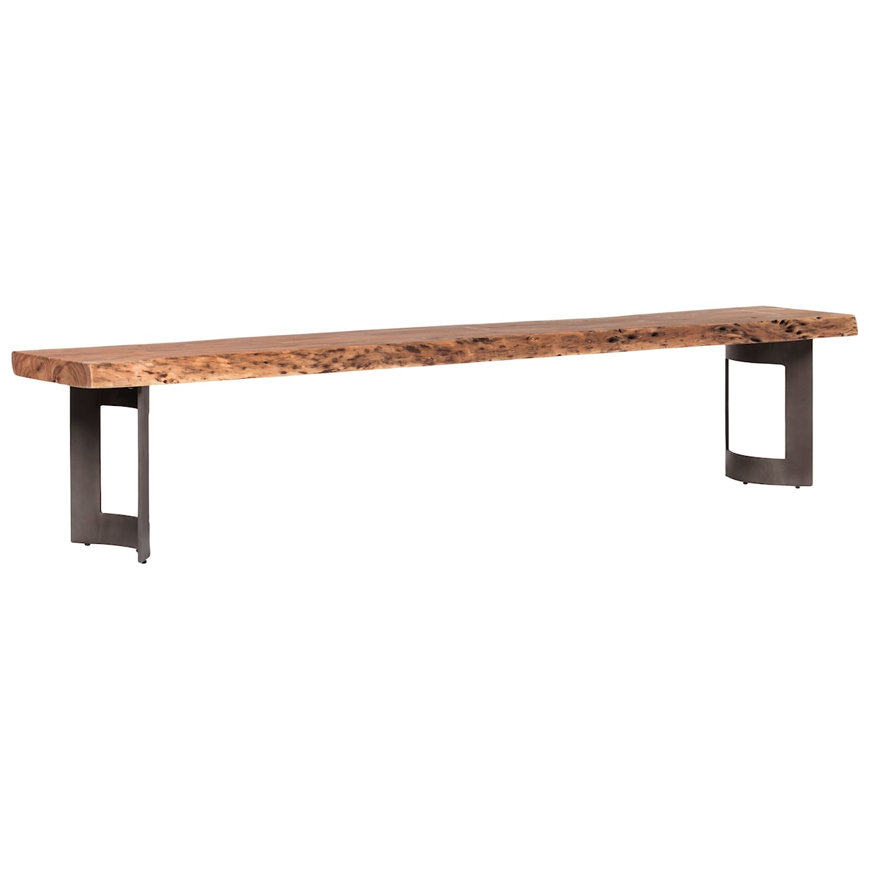 Moe's Home Collection Bent Bench Smoked