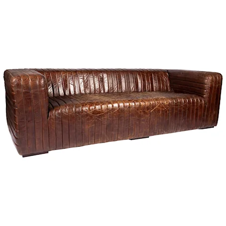 Contemporary Sofa with Tuxedo Arms