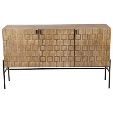 Transitional Sideboard with Solid Mango Construction