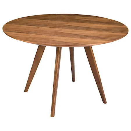 Mid-Century Modern Dining Table with Flared Legs