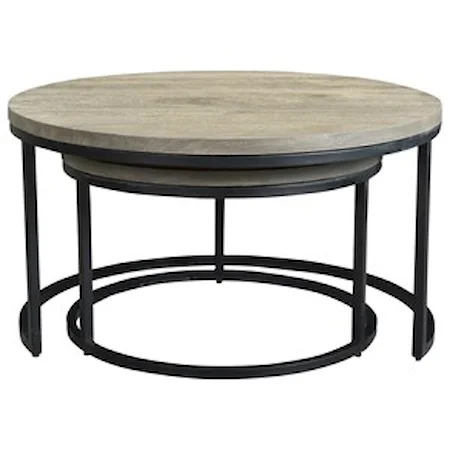 Industrial Round Nesting Coffee Tables