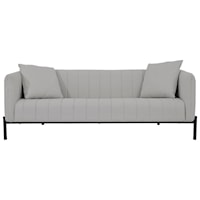 Contemporary Sofa with Memory Foam Cushioning