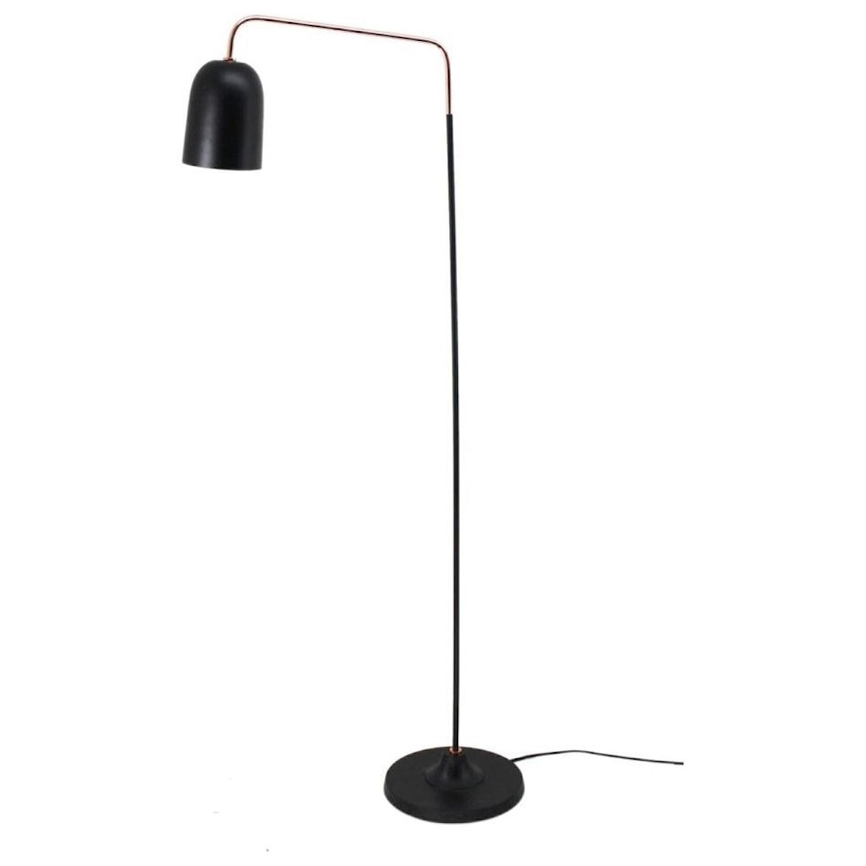 Moe's Home Collection Lighting Black Contemporary Floor Lamp