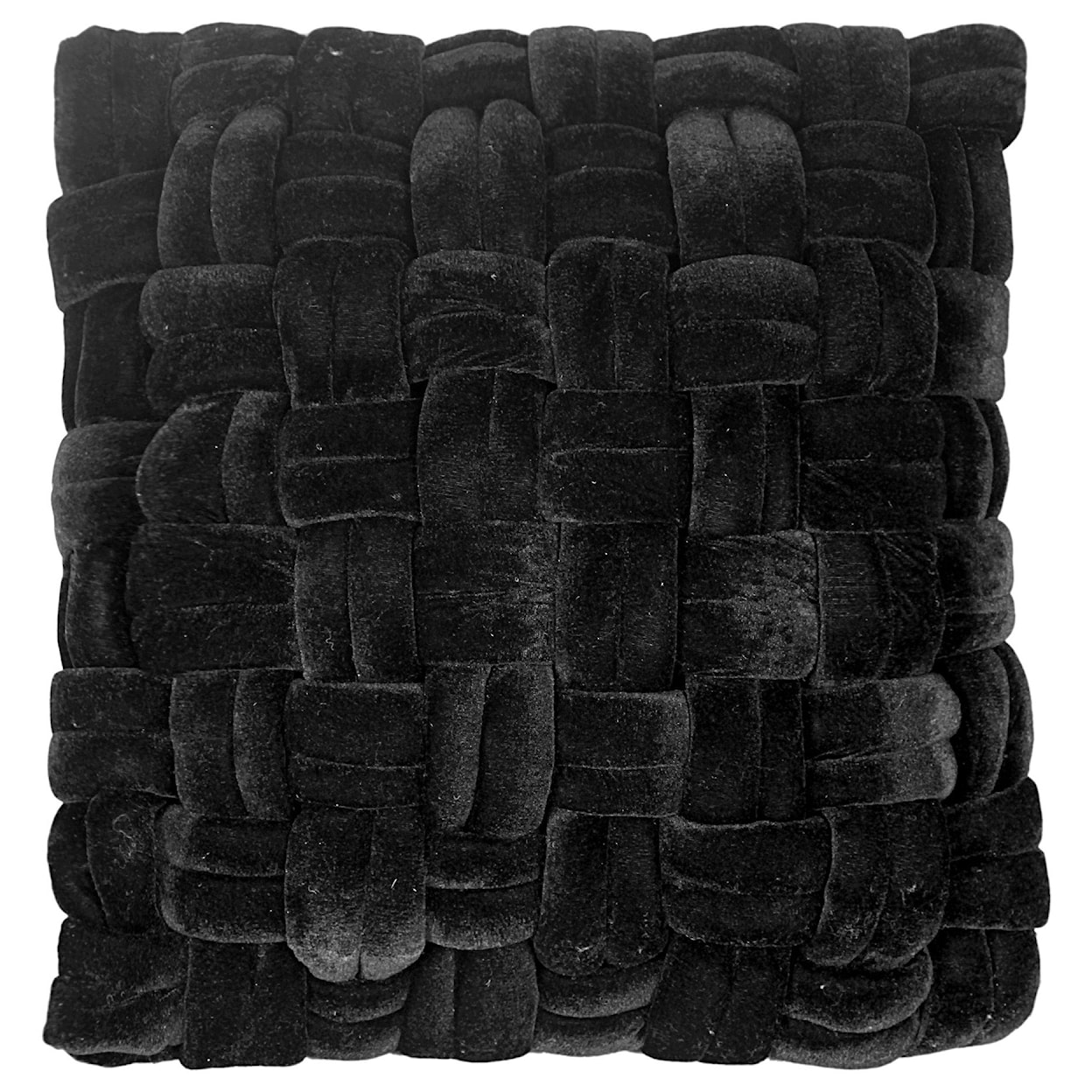 Moe's Home Collection Pillows and Throws Pj Velvet Pillow Black