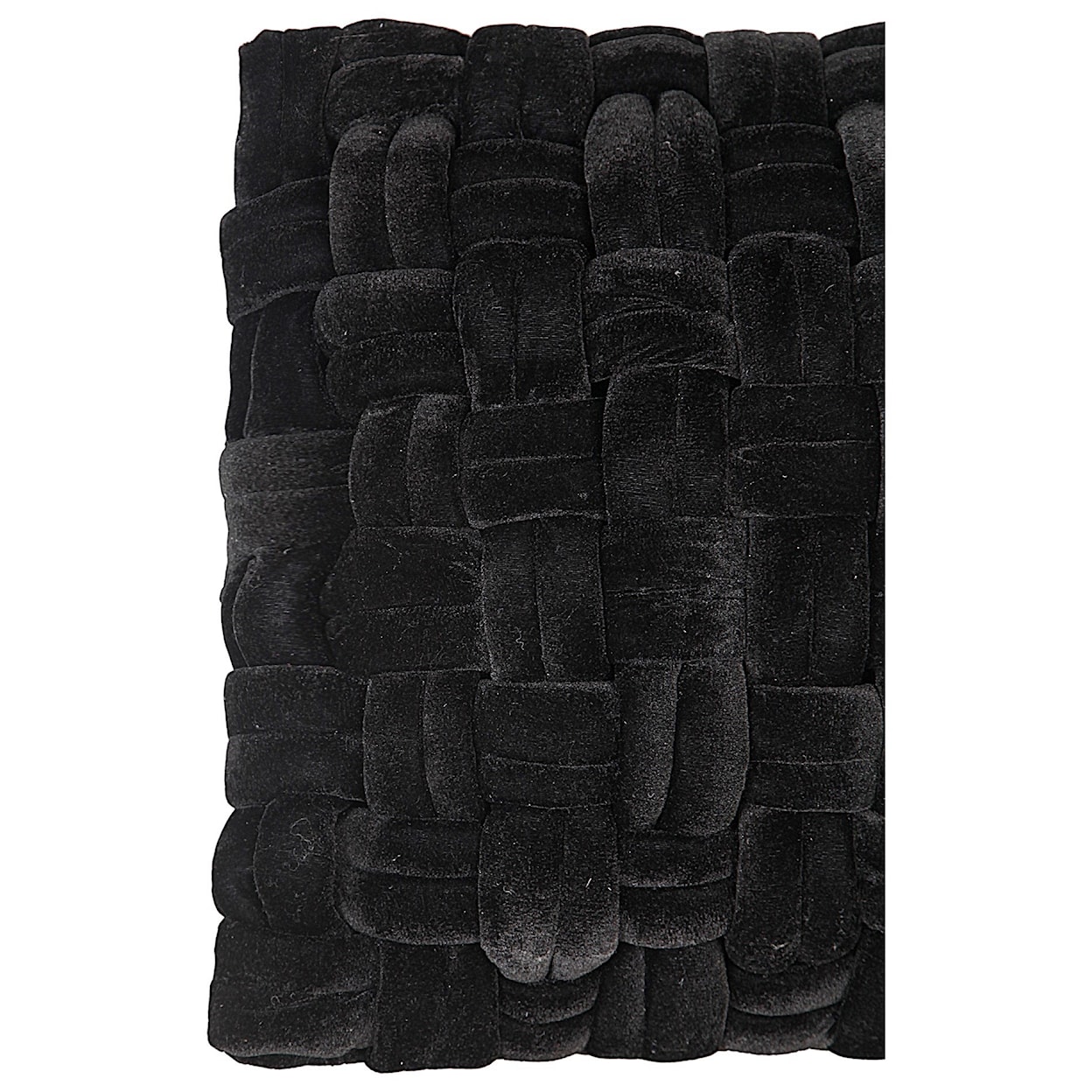 Moe's Home Collection Pillows and Throws Pj Velvet Pillow Black