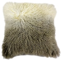 Lamb Fur Pillow Light Grey Spectrum
