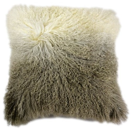 Lamb Fur Pillow Light Grey Spectrum