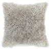 Moe's Home Collection Pillows and Throws Cashmere Fur Pillow Light Grey