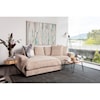 Moe's Home Collection Plunge Cappuccino Sectional with Flip-Style Chaise