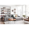 Moe's Home Collection Plunge Dark Grey Sectional with Flip-Style Chaise