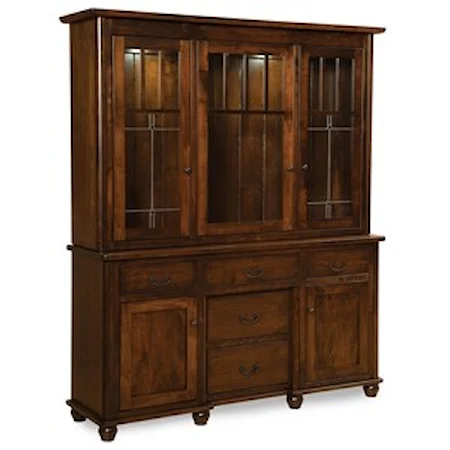 Customizable Solid Wood Closed China Cabinet