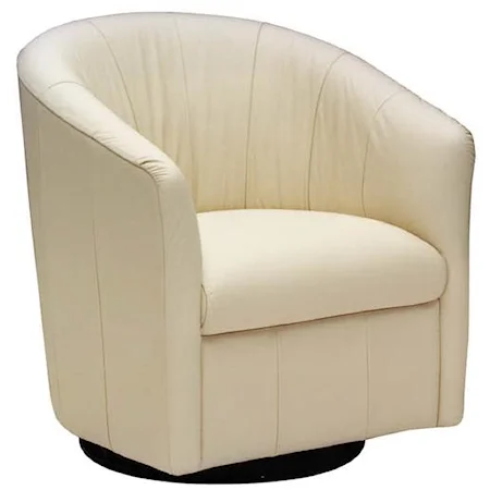 Contemporary Barrel Swivel Chair