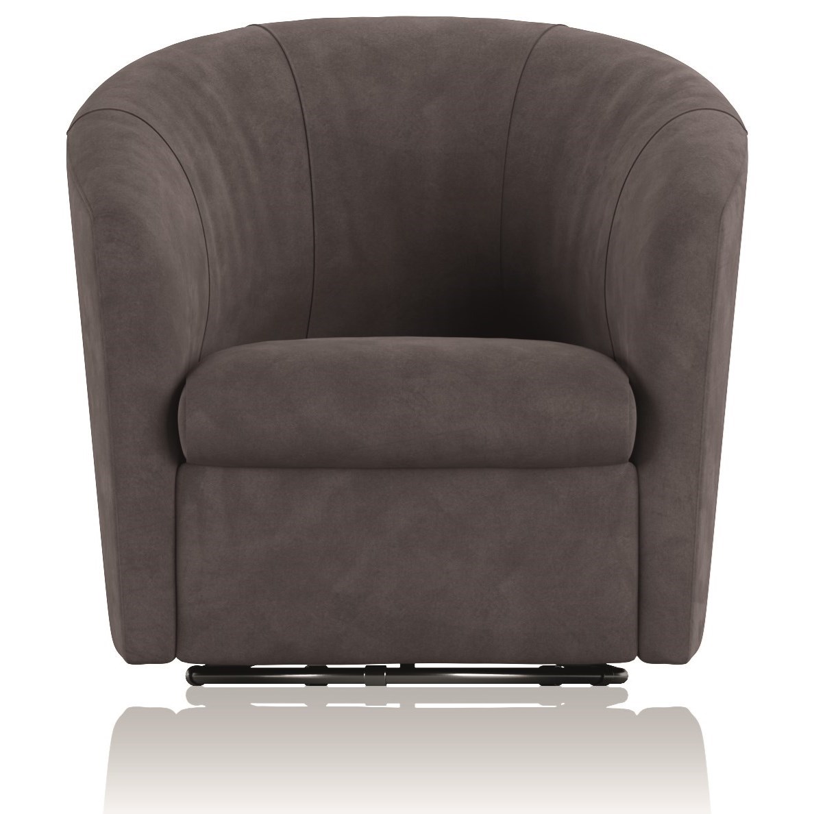 Natuzzi leather deals swivel chair