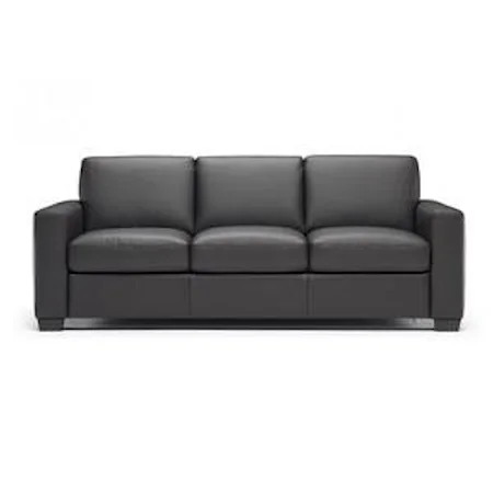 Stationary Leather Sofa