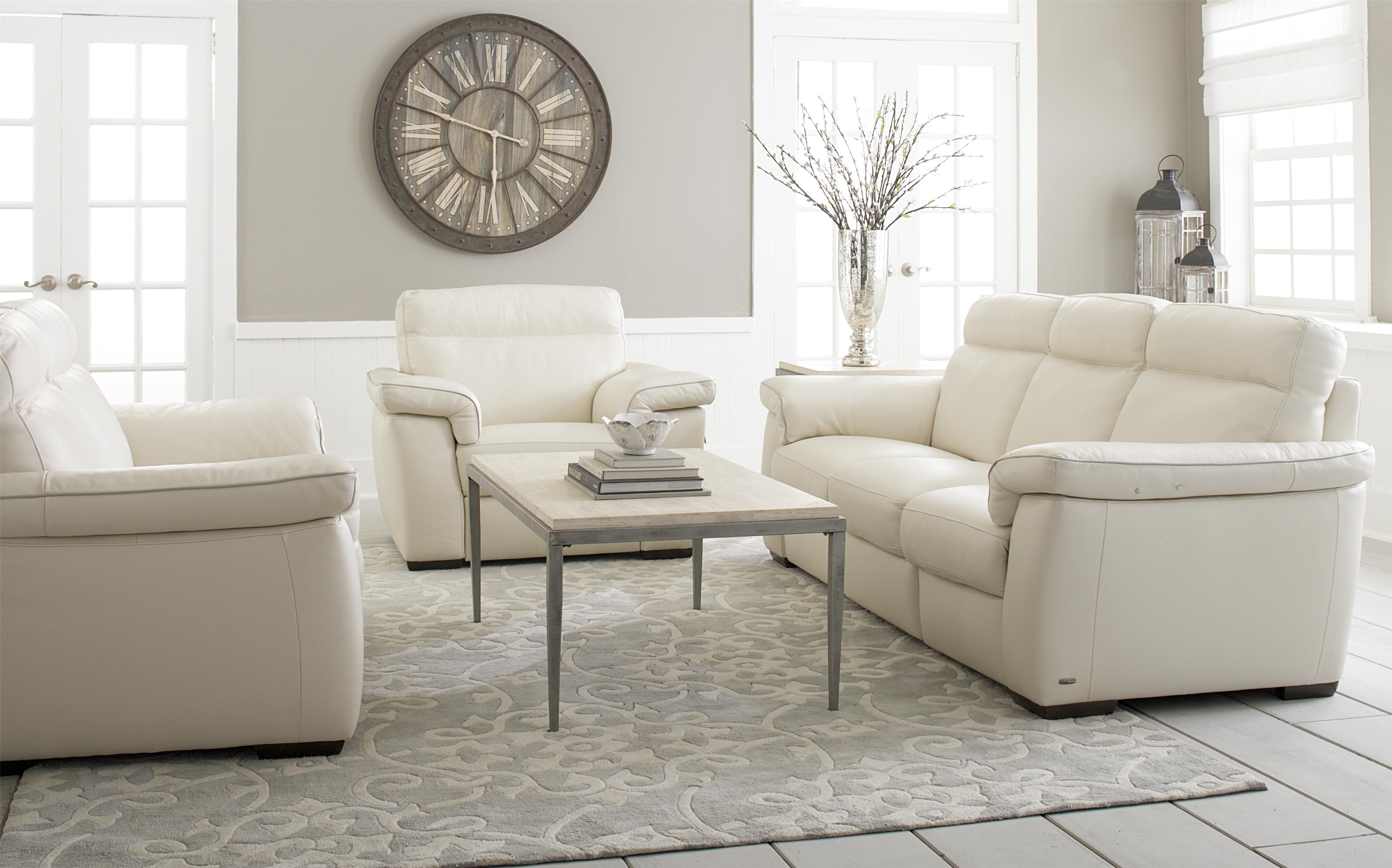 White leather sofa and chair cheap