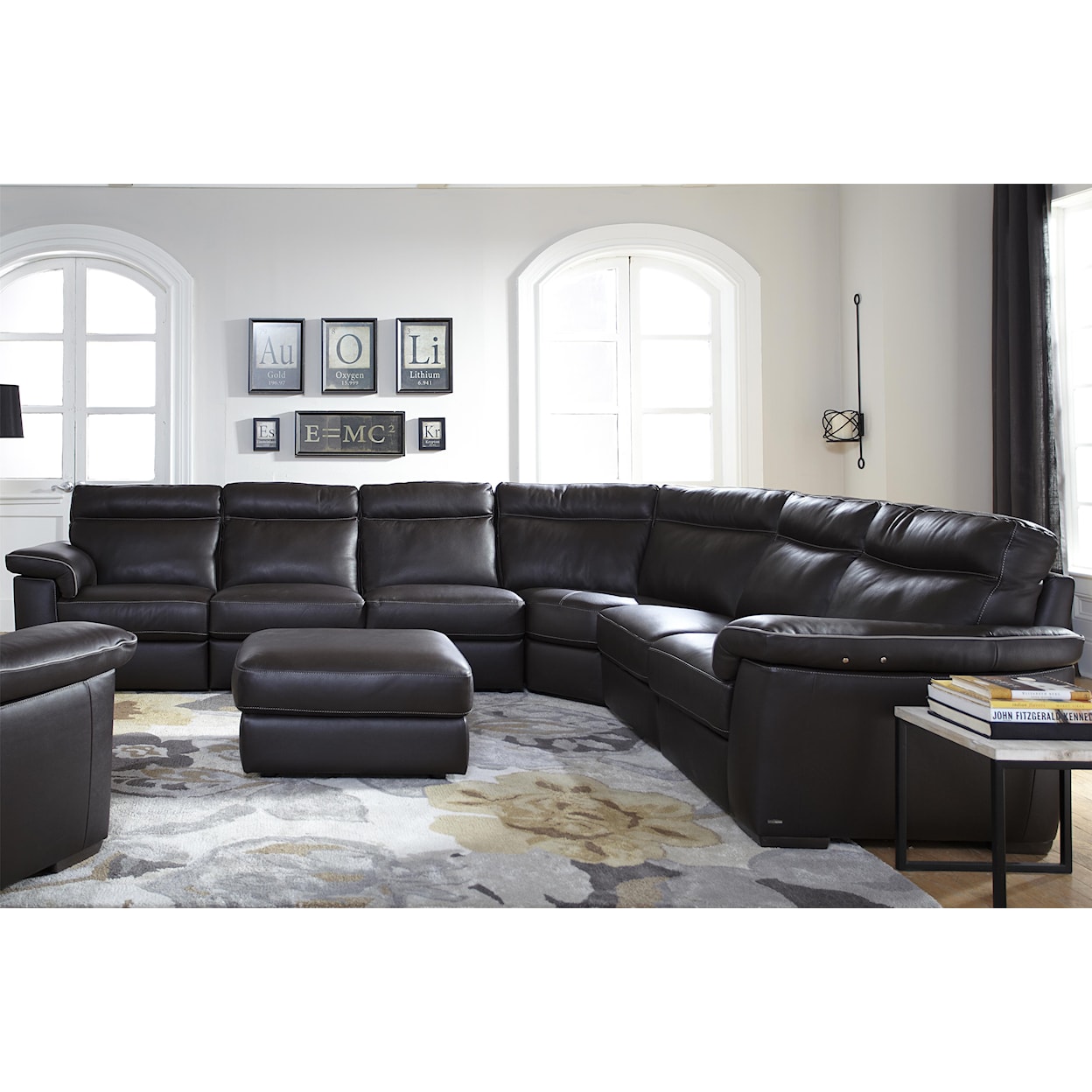 Natuzzi Editions B757 4 Pc Stationary Sectional Sofa