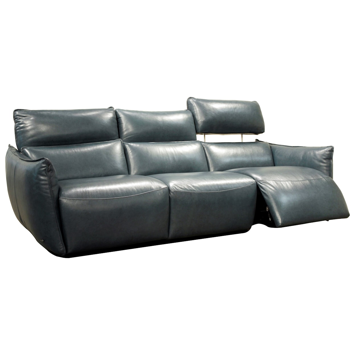 Natuzzi Editions 100% Italian Leather Power Reclining 3 Seat Sectional