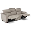 Natuzzi Editions 100% Italian Leather Wall Hugger Power Reclining Sectional