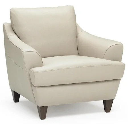 Contemporary Chair with Flared Arms
