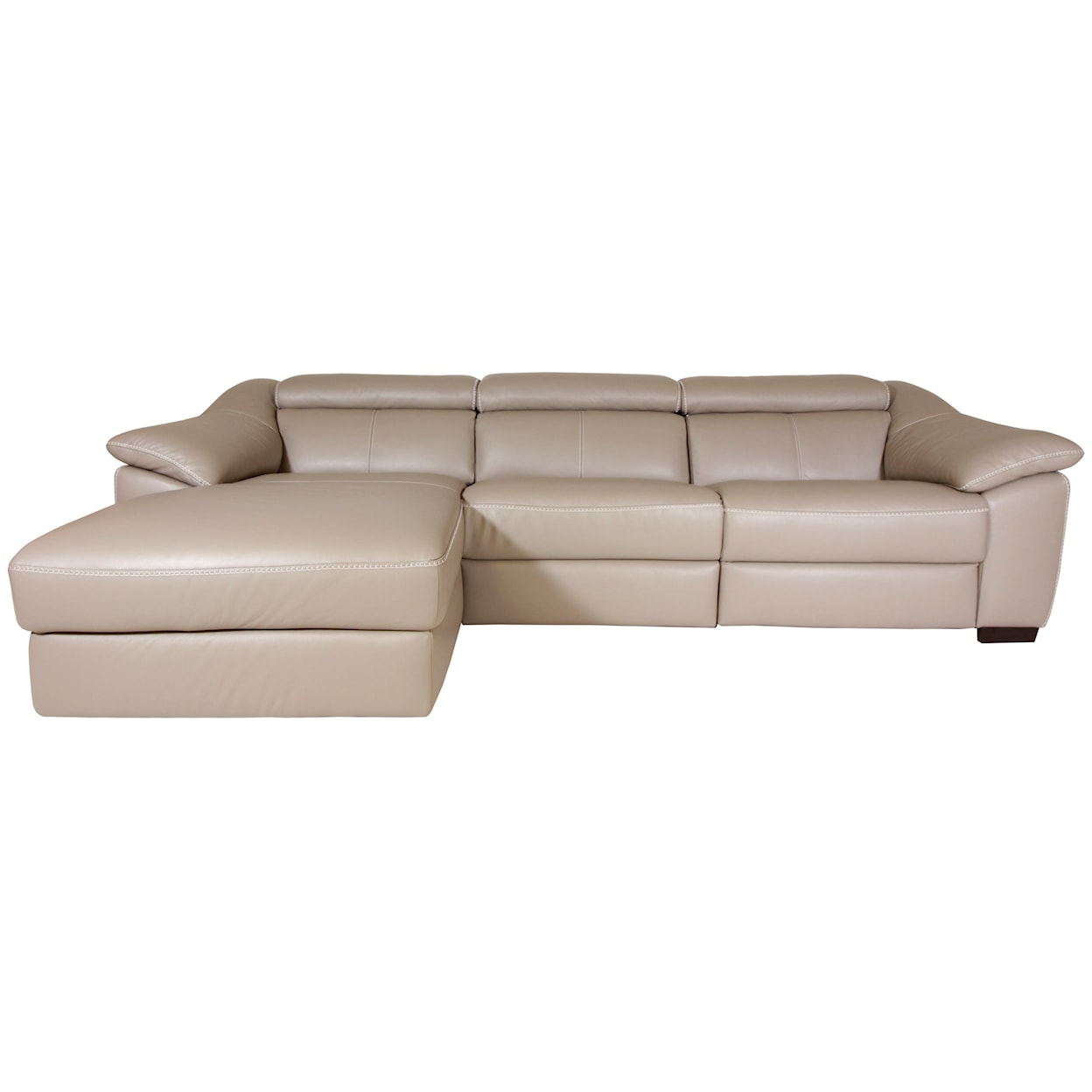 Natuzzi Editions 100% Italian Leather 3-Piece Power Reclining Sectional